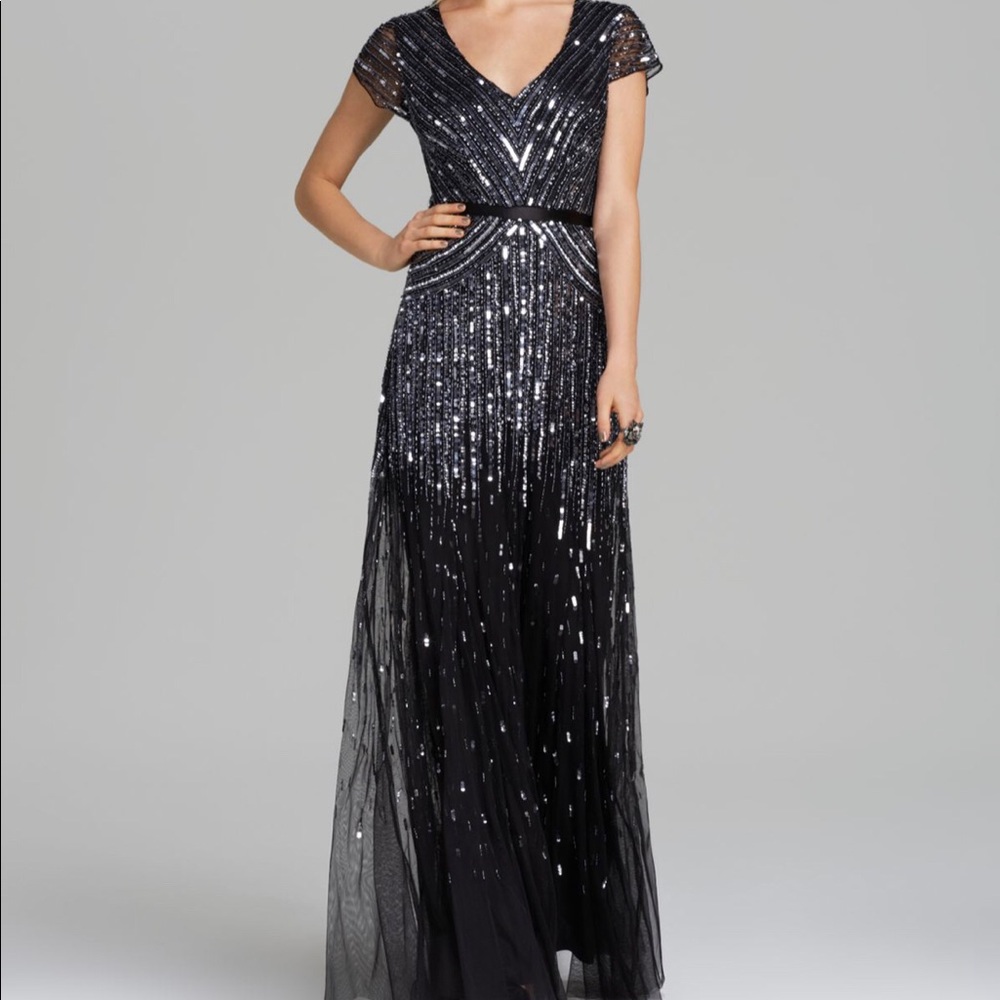 ADRIANNA PAPELL BEADED DRESS